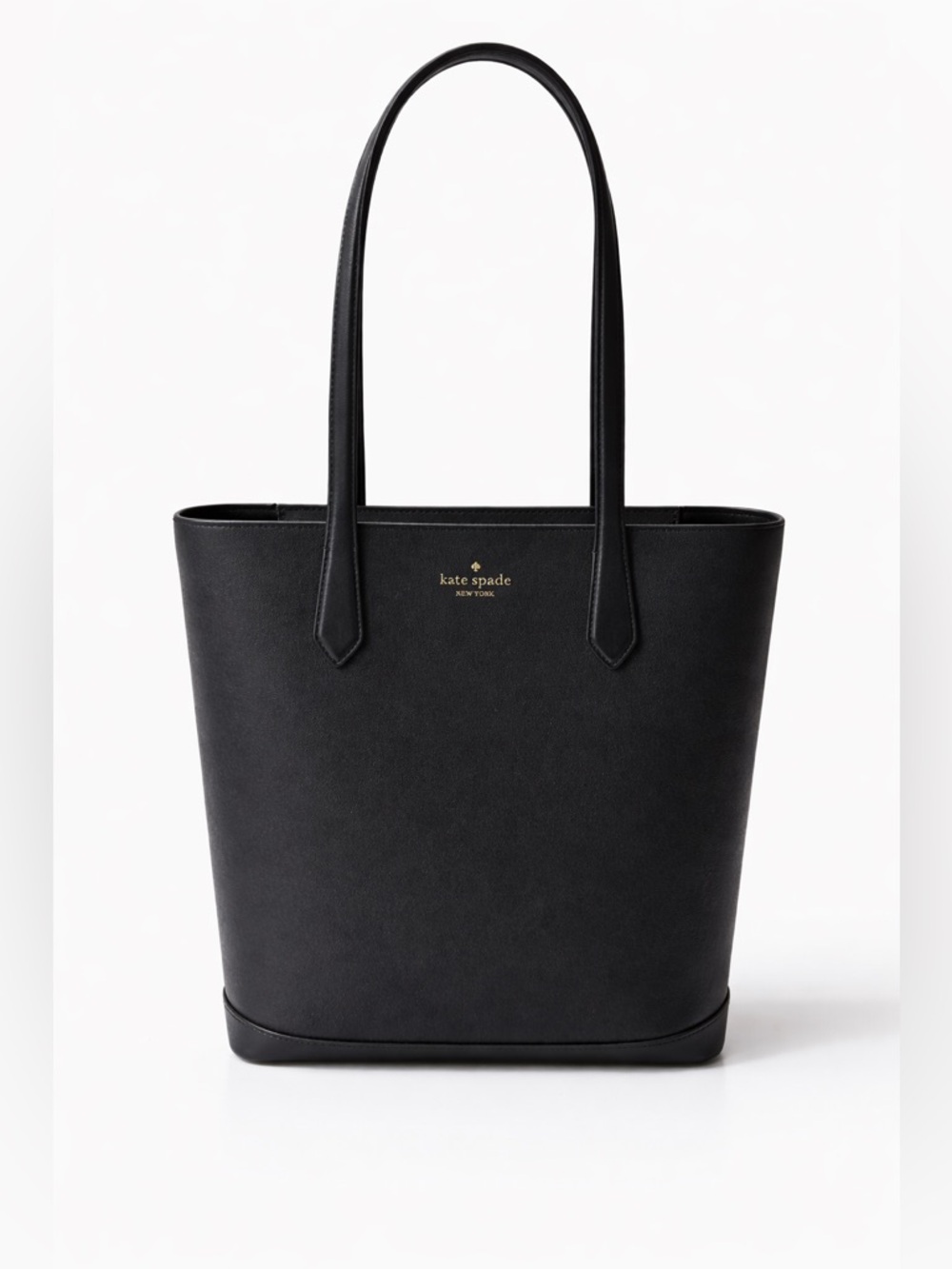 Kate Spade Black Leather Tote & Wallet Set NEW WITH TAGS Minimalist Classic - Picture 4 of 8